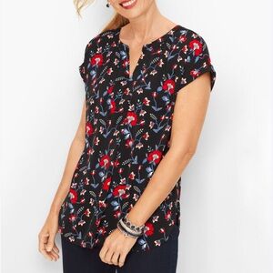 Talbots Floral blouse